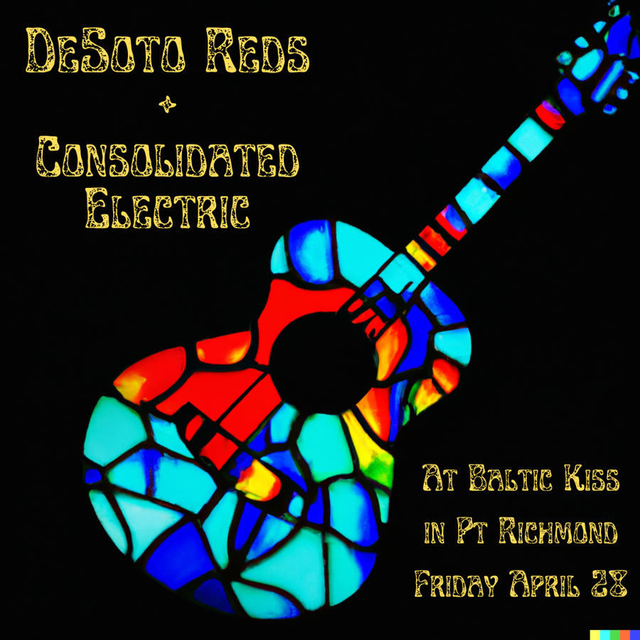 Desoto Reds show poster at Baltic Kiss