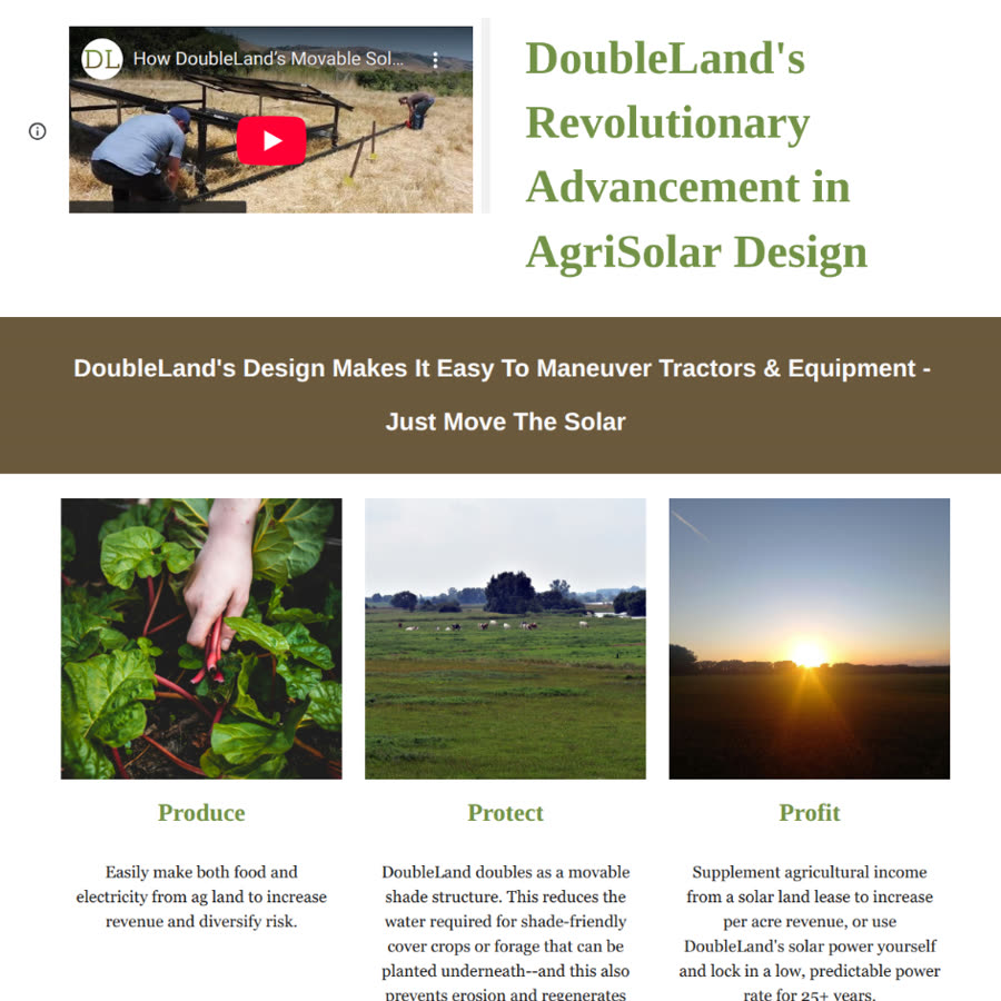 DoubleLand website page