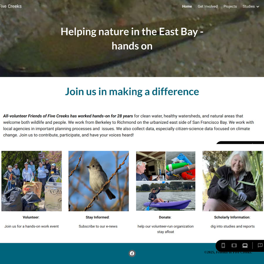 Friends of Five Creeks website